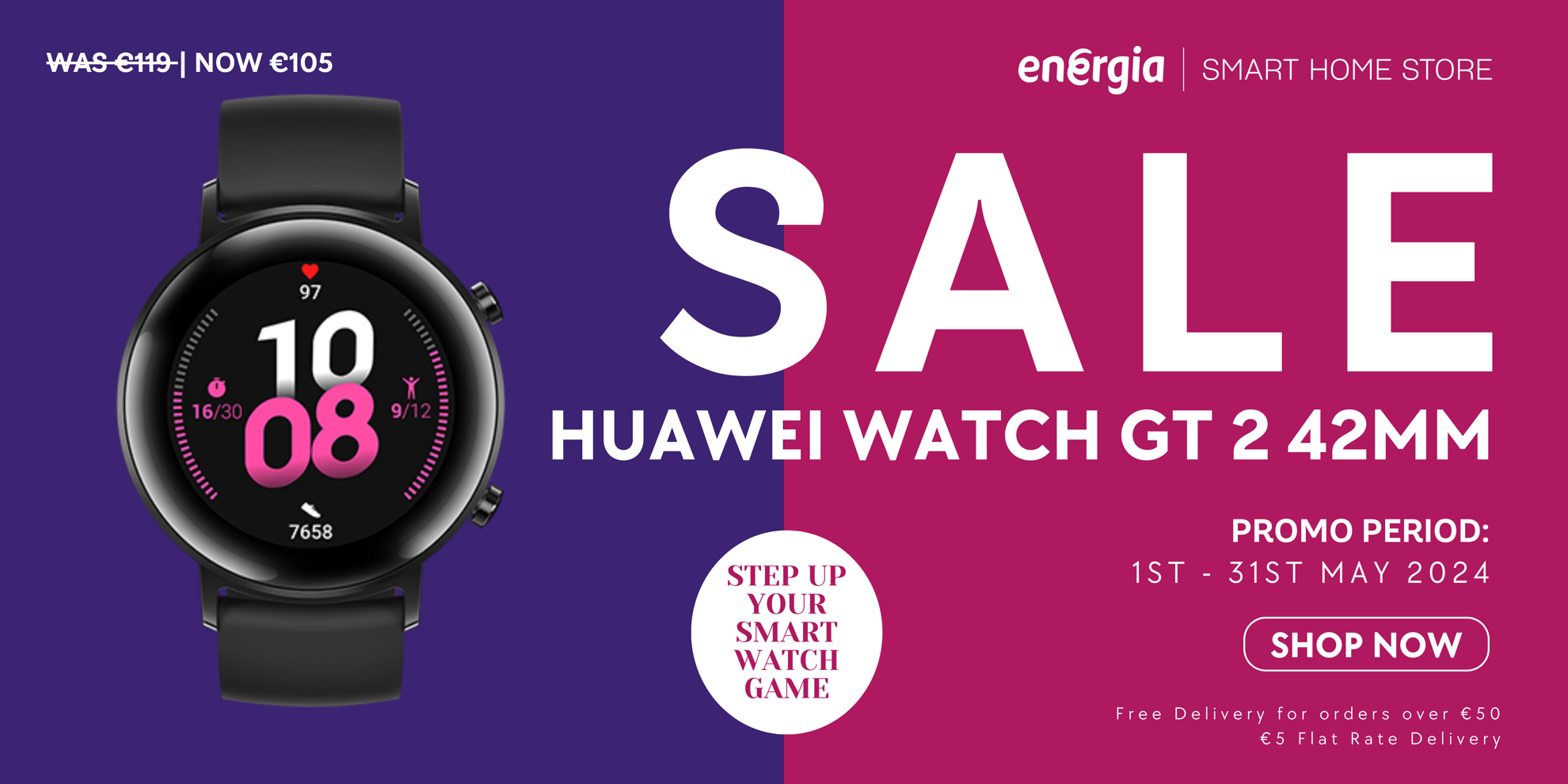 Product of the month for may is the Huawei GT2 42MM Diana Watch